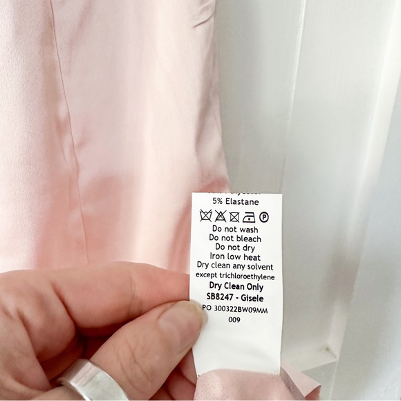 House of CB Gisele Midi Dress Peony Satin Corset Size Small NWT - Picture 9 of 14